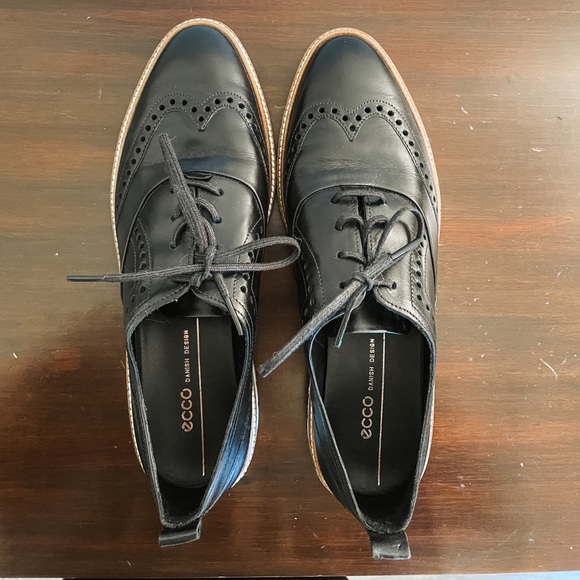 Bran new Black Oxford Ecco dress shoes⭐️ - Picture 2 of 6